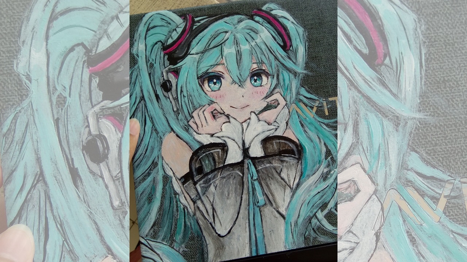 Lukisan karakter imut