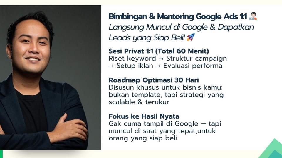 Jasa Konsultan Marketing dan Pemasaran Terbaik - Bimbingan & Mentoring Google Ads 1:1🧑🏻💻 - Biar Bisnismu Muncul Saat Orang Lagi Cari🕵🏻♂️