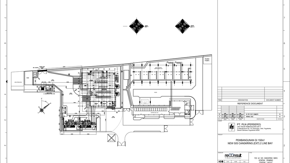 GENERAL LAYOUT_150 kV GIS CANGKRING BARU