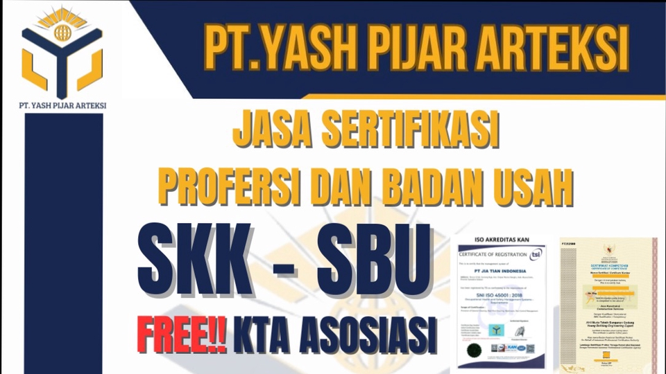 Spesialis Pembuatan SKK SBU ISO DLL