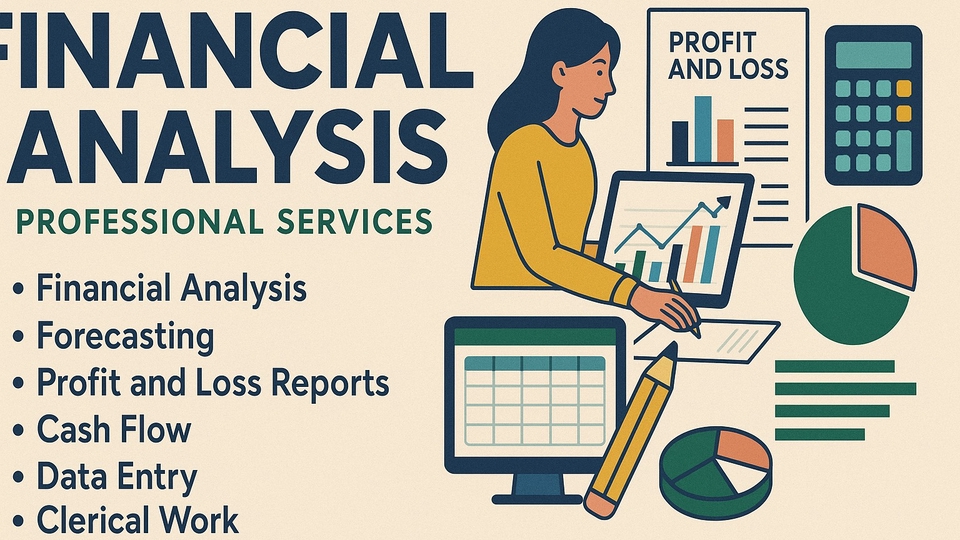 Jasa Financial Planner & Membuat Rab (Rencana Anggaran Biaya) - Jasa analisis keuangan, forecasting, laporan P&L, cash flow, entry data & tugas clerical.