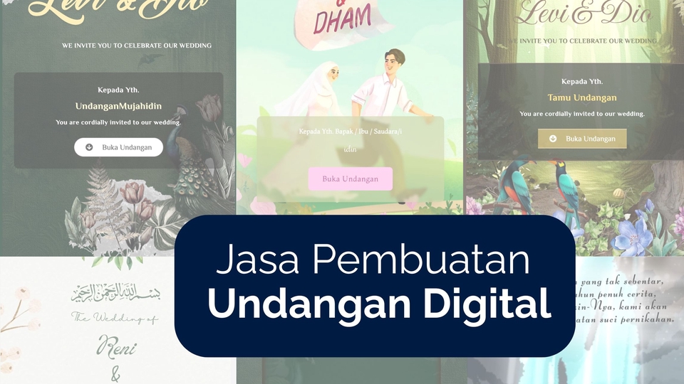 Jasa Web Design / Desain Website Profesional - Undangan Pernikahan