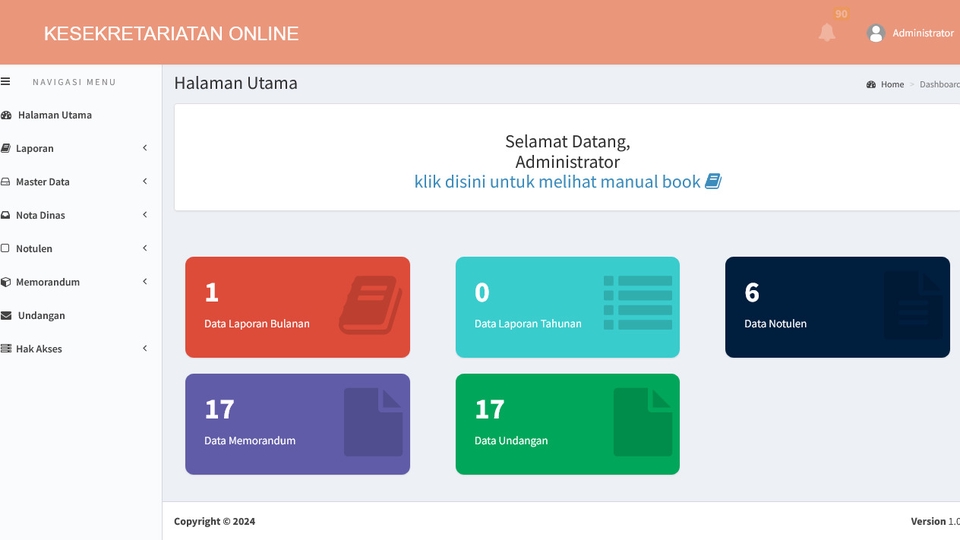 Jasa Pembuatan Sistem Kesekretariatan Online
