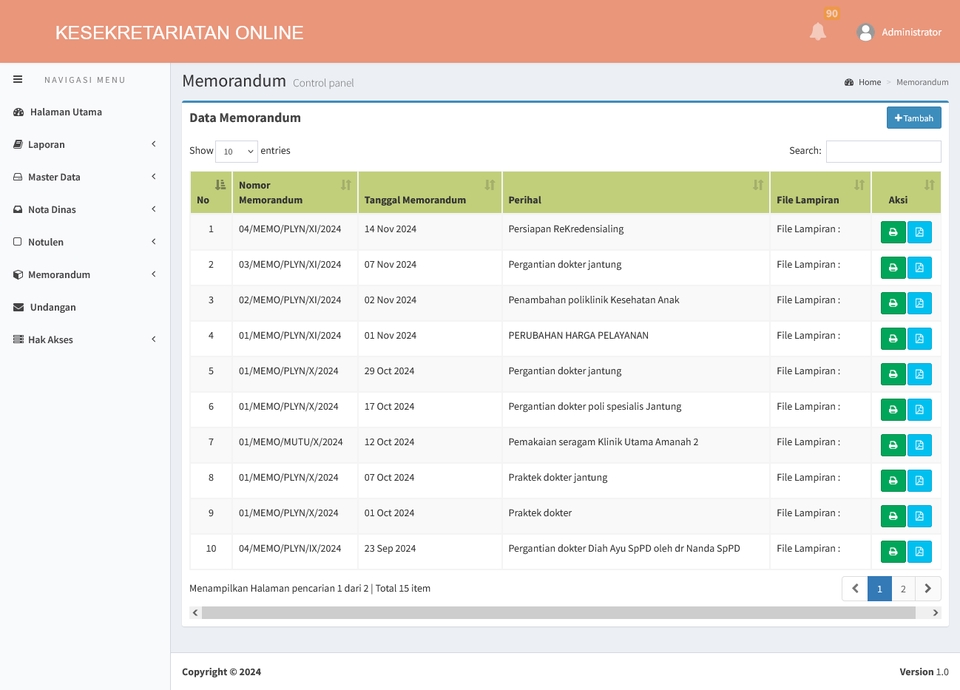 Web Development - Jasa Pembuatan Sistem Kesekretariatan Online - 4