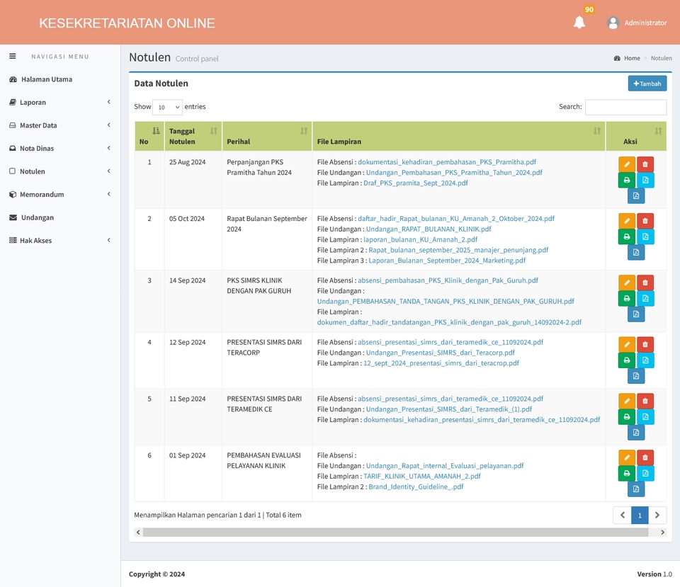 Web Development - Jasa Pembuatan Sistem Kesekretariatan Online - 5