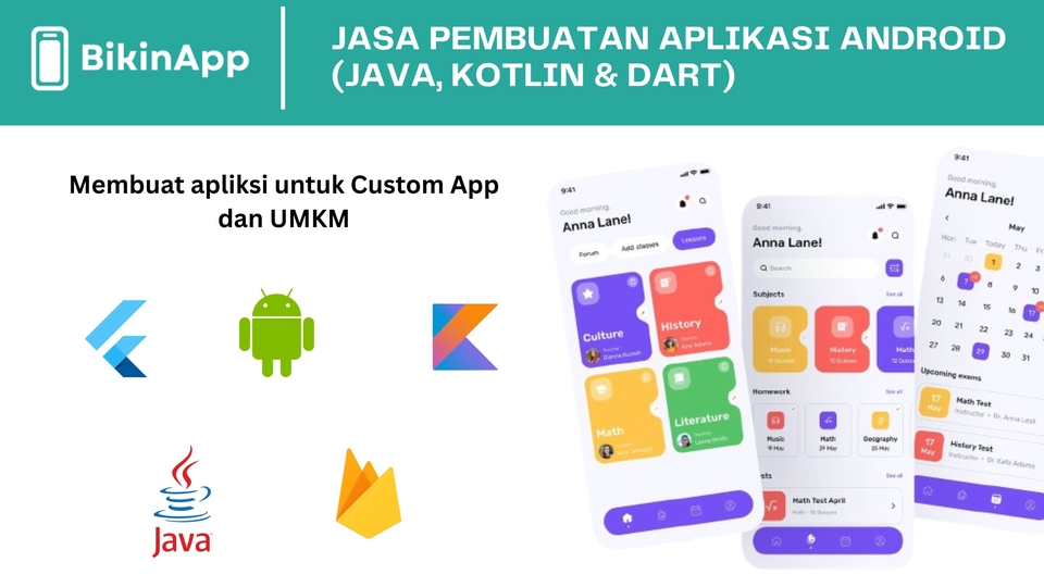 Jasa Pembuatan Aplikasi Mobile Profesional - Jasa Pembuatan Aplikasi Android (Java/Kotlin/Flutter) Custom App | UMKM 