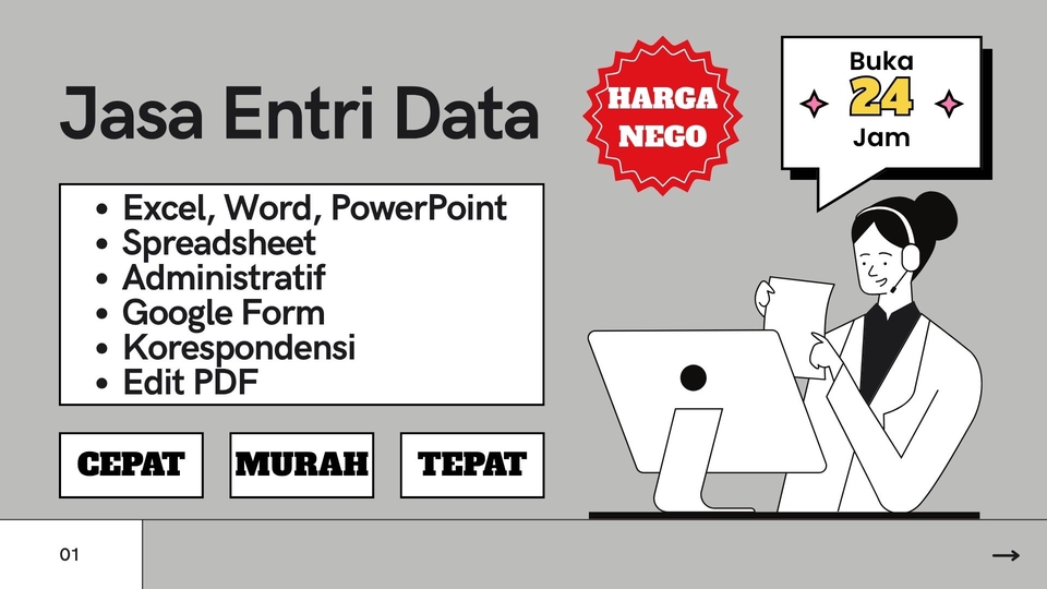 Entri Data - JASA ENTRI DATA EXCEL/SPREADSHEET, WORD, GOOGLE FORM | ADMINISTRATIF | EDIT PDF DLL - 2
