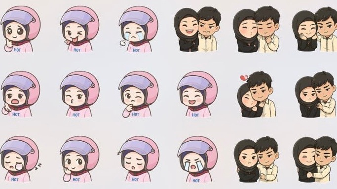 Jasa Desain Stiker Online Custom - Konten creator