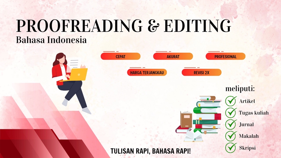 Jasa Proofreading dan Pengecekan Grammar - Jasa Editing & Proofreading Bahasa Indonesia – Rapi, Akurat, Terjangkau