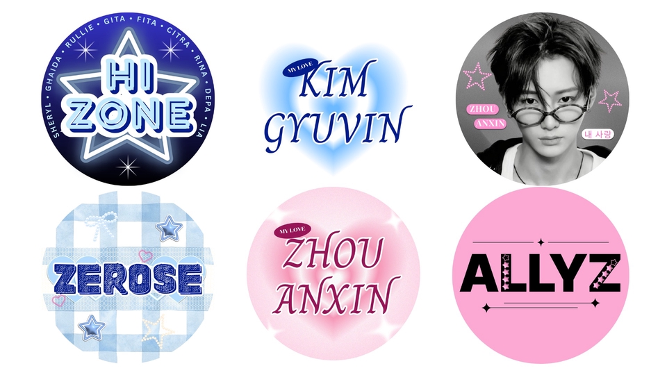Desain pin yang di-custom sesuai dengan keinginan atau request klien