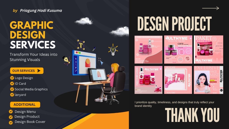 Service Desain : Logo, ID Card, Social Media, Banner, Booklet dan Desain Produk
open-to-contract