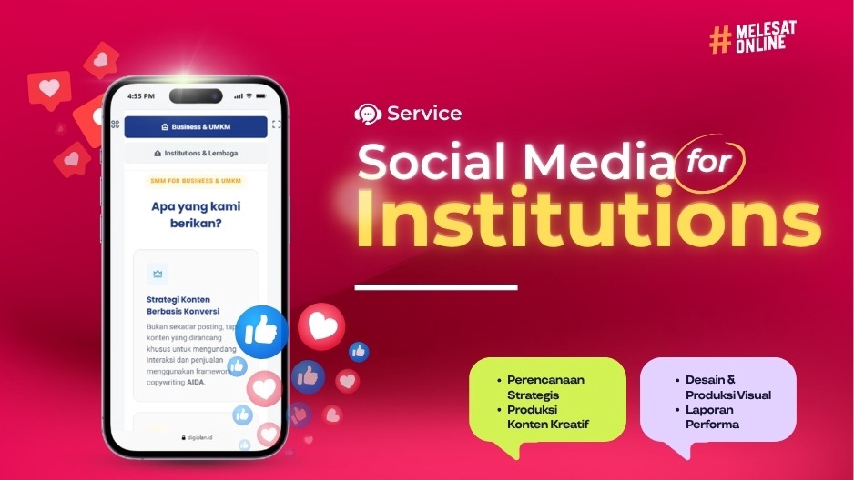 Jasa Kelola Sosial Media Instansi dan Lembaga