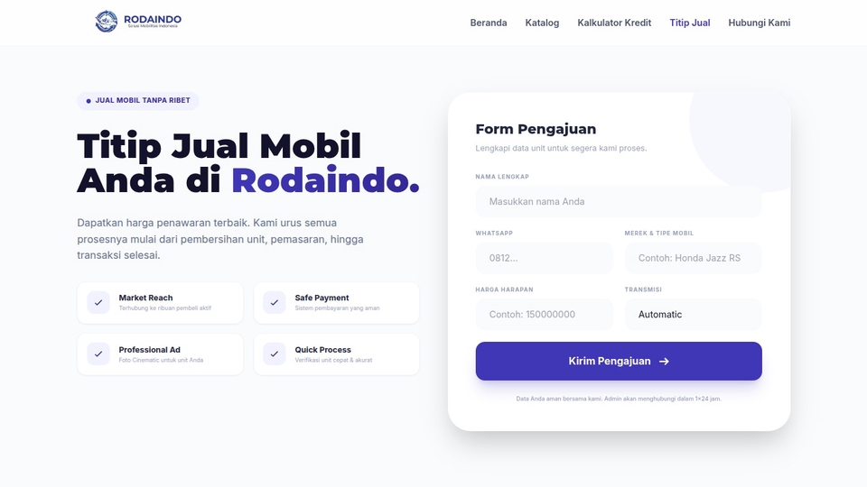 Jasa pembuatan website booking managemenet system