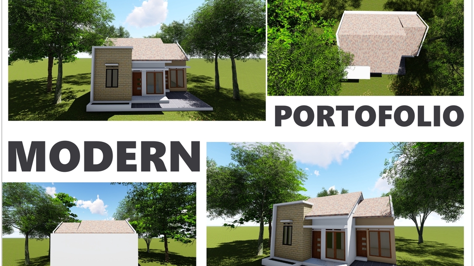 Jasa Desain Interior Rumah Minimalis hingga Modern - Modern Minimalist House - One story