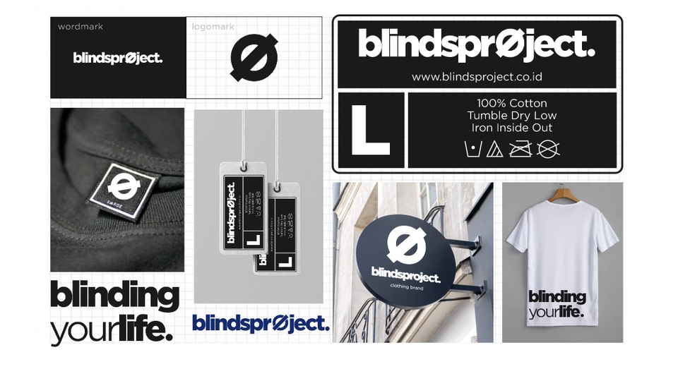Logo Branding Blindsproject Apparel