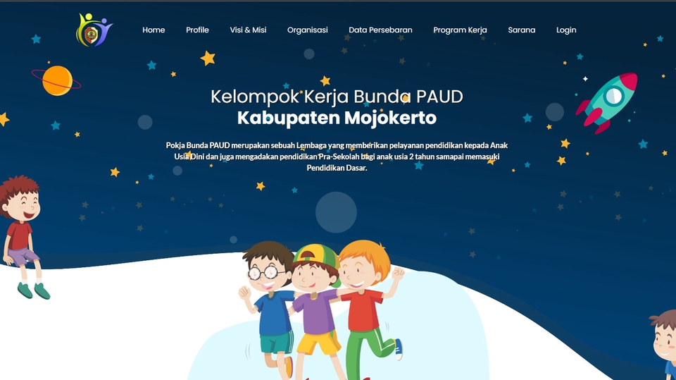 Jasa Web Design / Desain Website Profesional - Landing Page Informasi Berita Penyuluhan