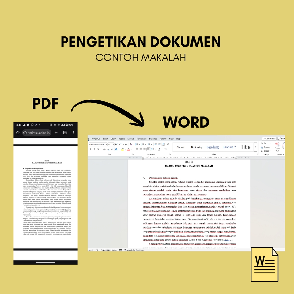Pengetikan Umum - Jasa Ketik Dokumen Word Rapih & Terformat Sesuai Permintaan - 2
