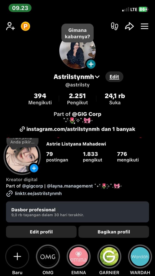 Selebgram/ Socmed - Content Creator Tiktok & Instagram - 2