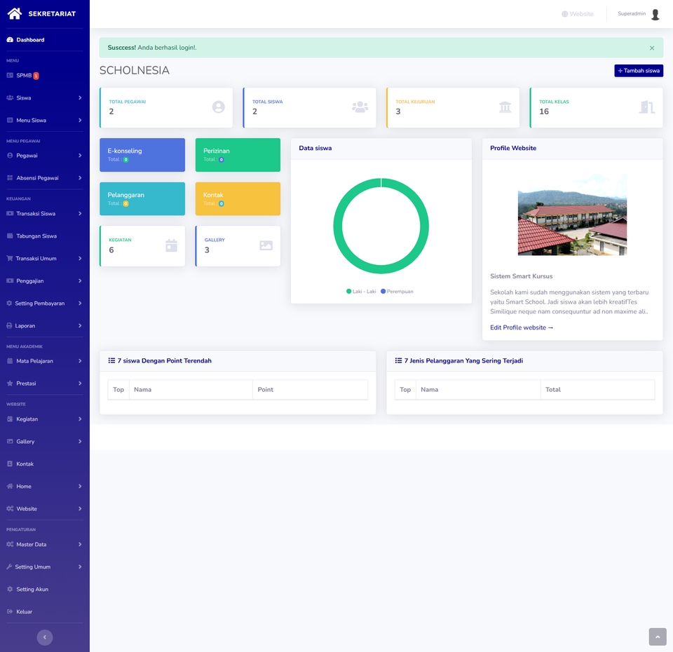 Web Development - Jasa Website Sekolah SPMB & SPP Online - Tabungan Siswa - 4