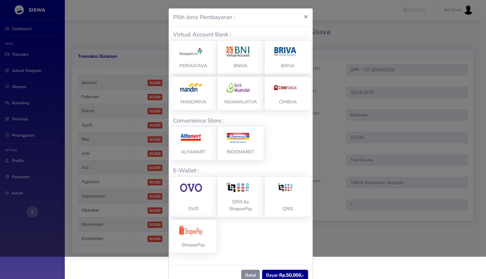 Web Development - Jasa Website Sekolah SPMB & SPP Online - Tabungan Siswa - 8