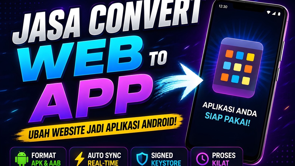 Convert Web jadi APK & AAB Android