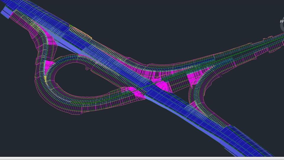 Jasa Desain 3D Rumah dan Produk dengan Visual Realistis - 3D Model Highway, Interchange a