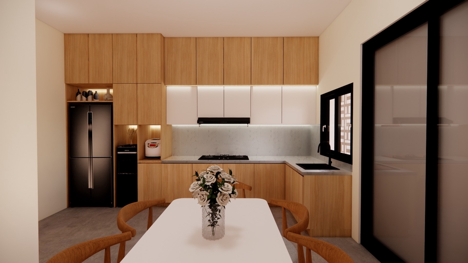 Jasa Desain Mebel (Furniture) Online Terpercaya - Desain Kitchen Set