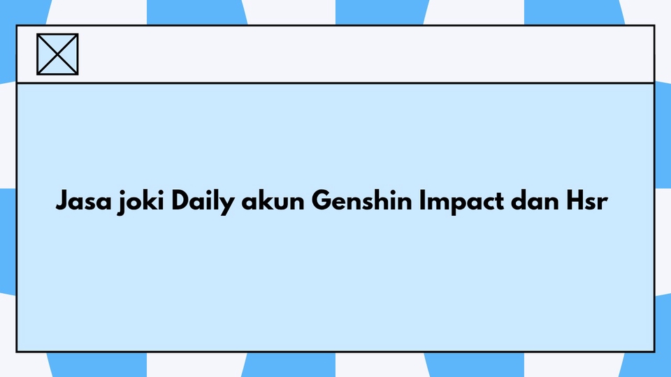 Jasa Joki dan Partner Games Online - Joki Daily Genshin Impact dan HSR 