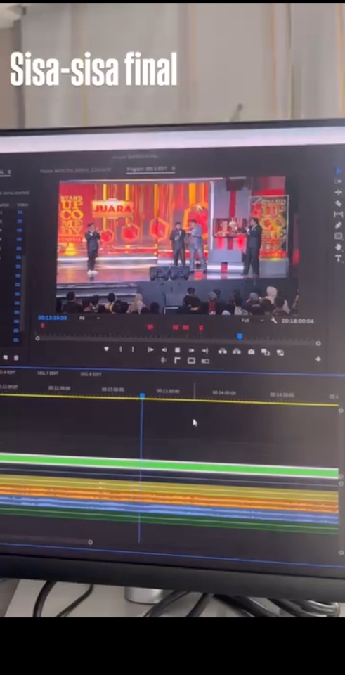 Editing untuk final episode SUCI 11