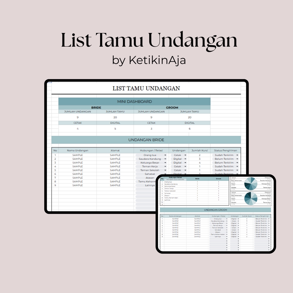 Entri Data - Spreadsheet & Custom Template Spreadsheet Secara Rapi - 7