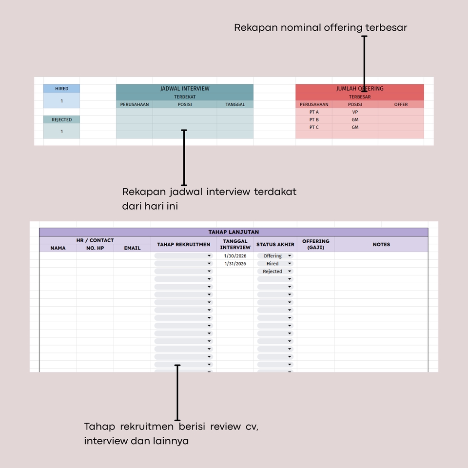 Entri Data - Spreadsheet & Custom Template Spreadsheet Secara Rapi - 4