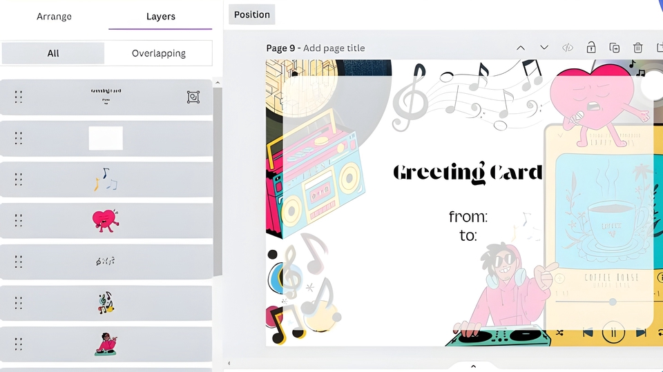 Digital Printing - Desain Custom Greeting Card (kartu ucapan) | front & back side - 7