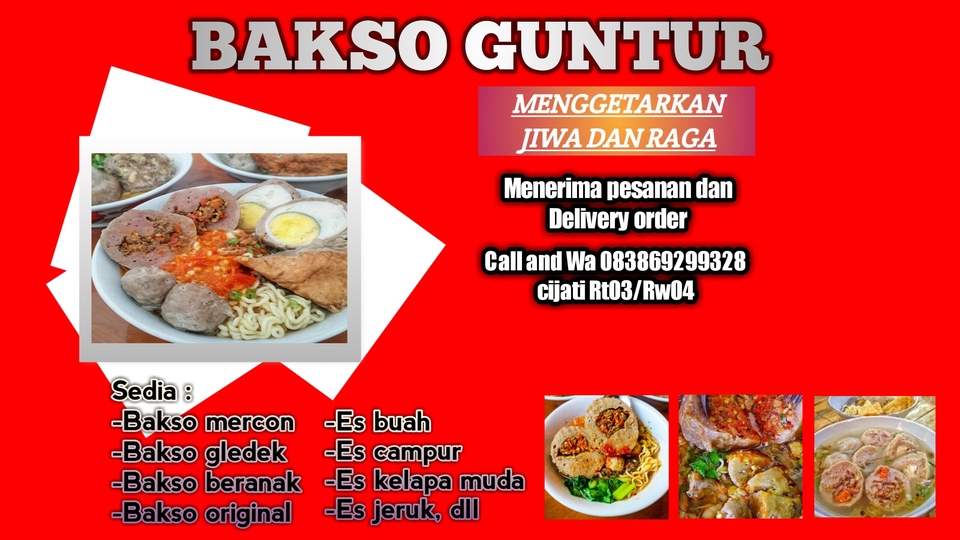 Contoh design Banner jualan ( bertema sederhana dan mencolok)