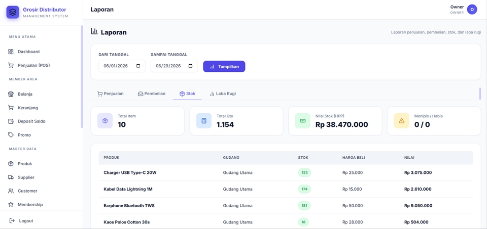 Web Development - Grosir Online Integrasi dengan Shopee & Tiktok - 10