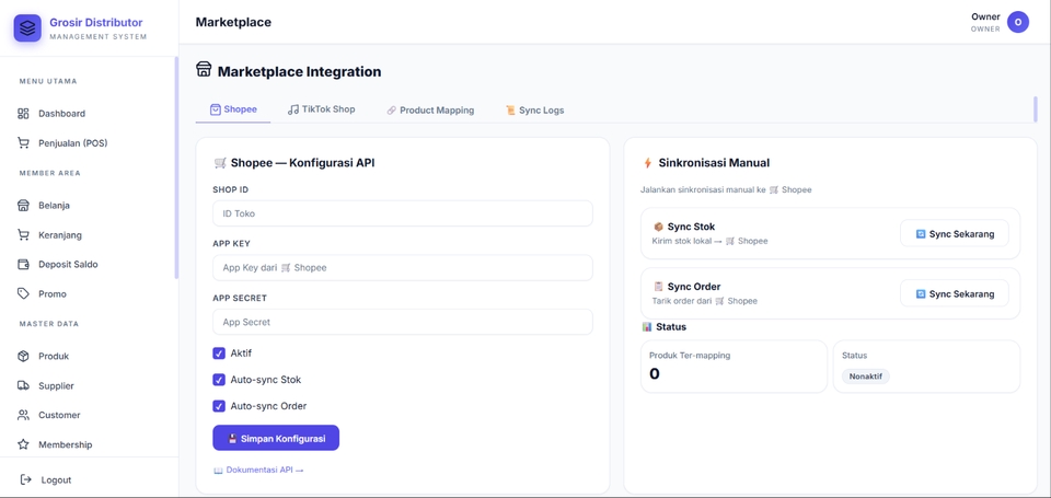 Web Development - Grosir Online Integrasi dengan Shopee & Tiktok - 9