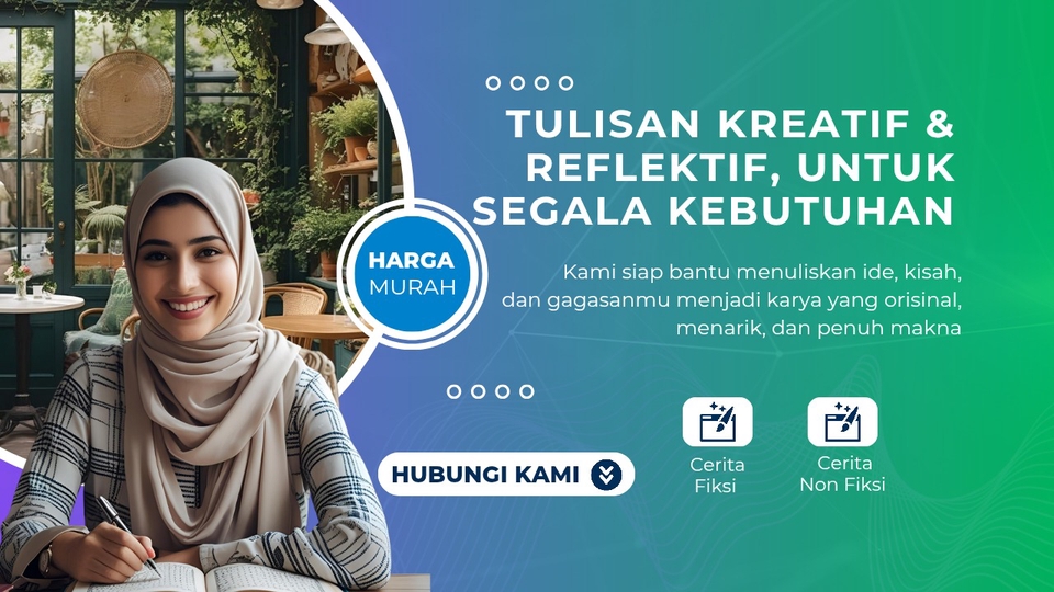 Jasa Penulisan Fiksi & Non-Fiksi (Cerpen, Essay)