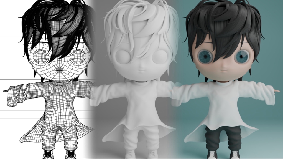 Jasa Desain 3D Rumah dan Produk dengan Visual Realistis - Jasa Desain 3D Character untuk Printing & Game Props dari Blender