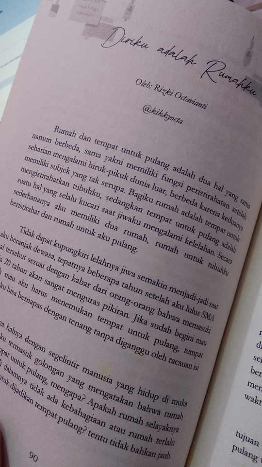 berikut saya lampirkan tulisan berupa cerpen yang dimuat dalam event menulis nasional.