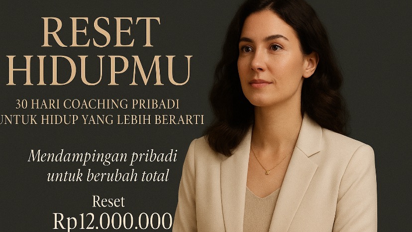 Jasa Konsultan Pengembangan Diri (Konsultasi Self Improvement) - Reset Hidupmu: 30 Hari Coaching Pribadi untuk Hidup yang Lebih Berarti