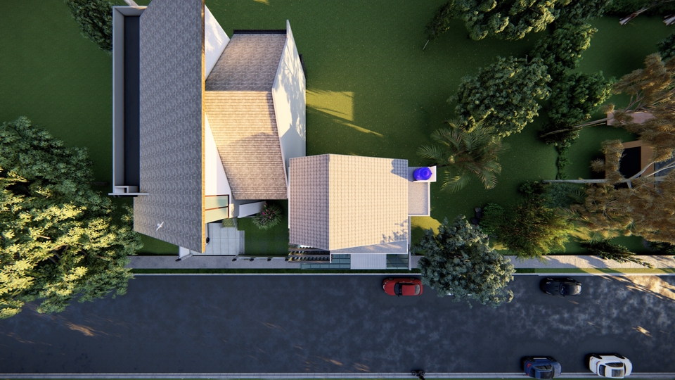 3D & Perspektif - Rendering Rumah, modeling  sketchup , render di lumion - 4