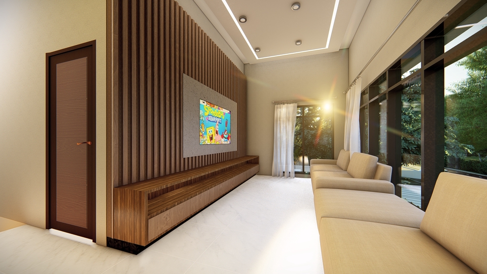 3D & Perspektif - Rendering Rumah, modeling  sketchup , render di lumion - 13