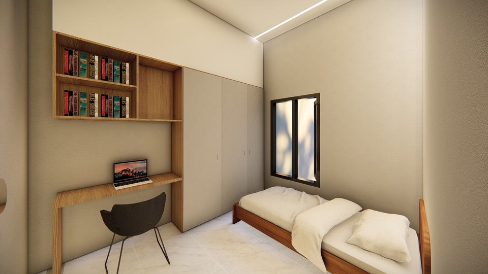 3D & Perspektif - Rendering Rumah, modeling  sketchup , render di lumion - 18