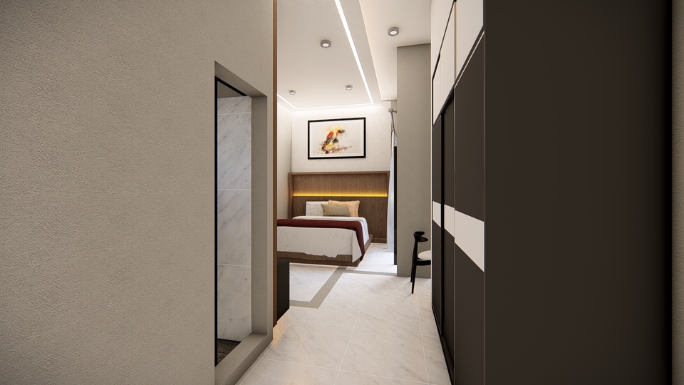 3D & Perspektif - Rendering Rumah, modeling  sketchup , render di lumion - 14