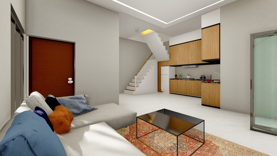 3D & Perspektif - Rendering Rumah, modeling  sketchup , render di lumion - 11