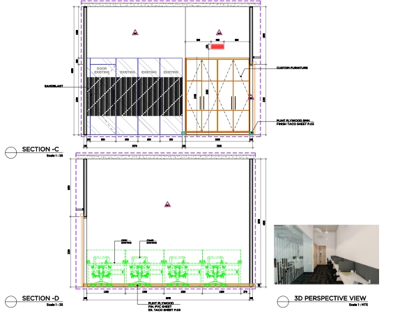 CAD Drawing - Jasa Gambar kerja interior - 17