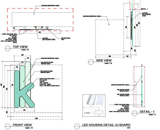 CAD Drawing - Jasa Gambar kerja interior - 21