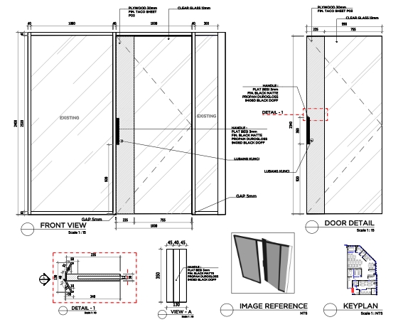 CAD Drawing - Jasa Gambar kerja interior - 18