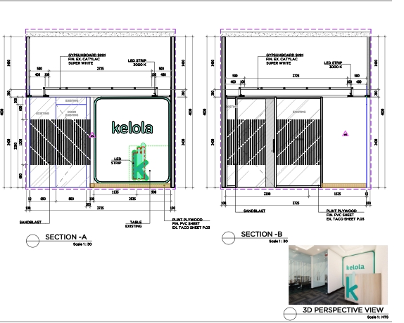 CAD Drawing - Jasa Gambar kerja interior - 12