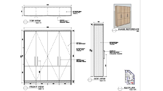 Jasa Gambar kerja interior