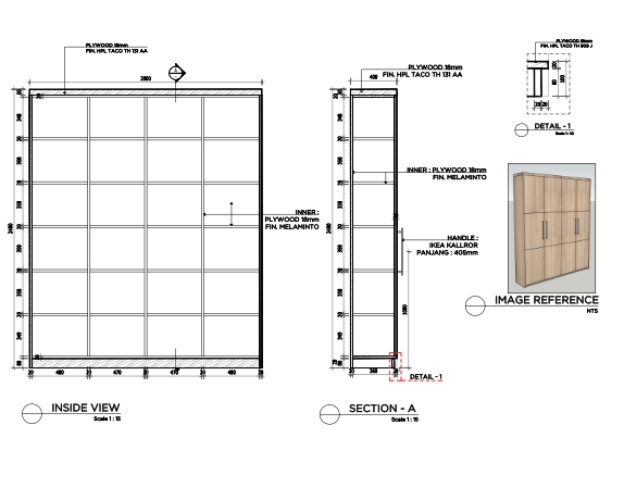 CAD Drawing - Jasa Gambar kerja interior - 19